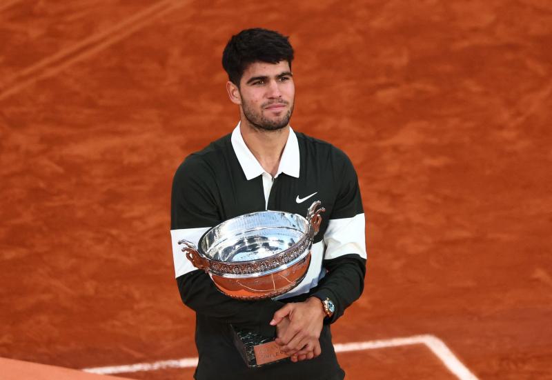 Alcaraz vô địch Roland Garros 2025: Cú lội ngược dòng kinh điển, thắng nghẹt thở Sinner- Ảnh 16. Alcaraz vô địch Roland Garros 2025: Cú lội ngược dòng kinh điển, thắng nghẹt thở Sinner- Ảnh 16.