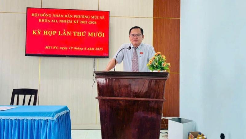 Bình Thuận: Miễn nhiệm Chủ tịch UBND P.Mũi Né Bùi Ngọc Lâm- Ảnh 1. Bình Thuận: Miễn nhiệm Chủ tịch UBND P.Mũi Né Bùi Ngọc Lâm- Ảnh 1.
