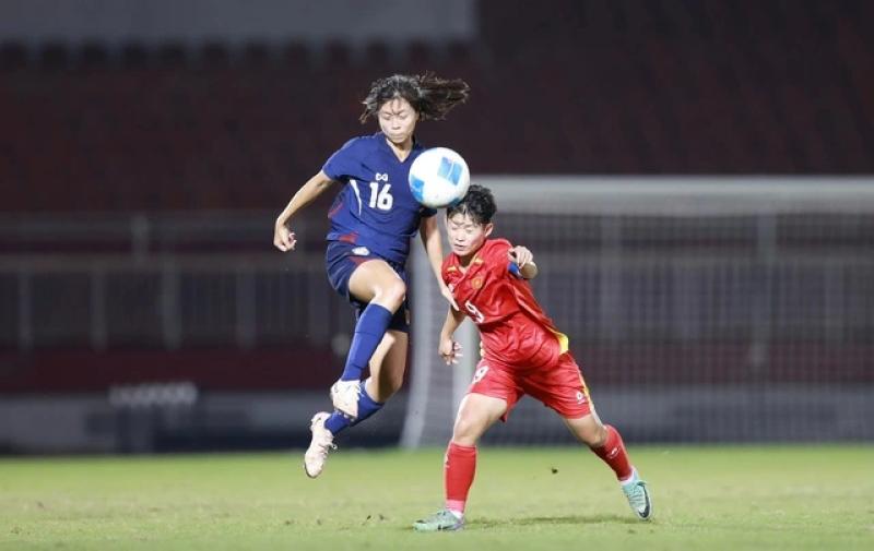 U.19 nữ Việt Nam chưa thể vượt qua Thái Lan- Ảnh 1. U.19 nữ Việt Nam chưa thể vượt qua Thái Lan- Ảnh 1.