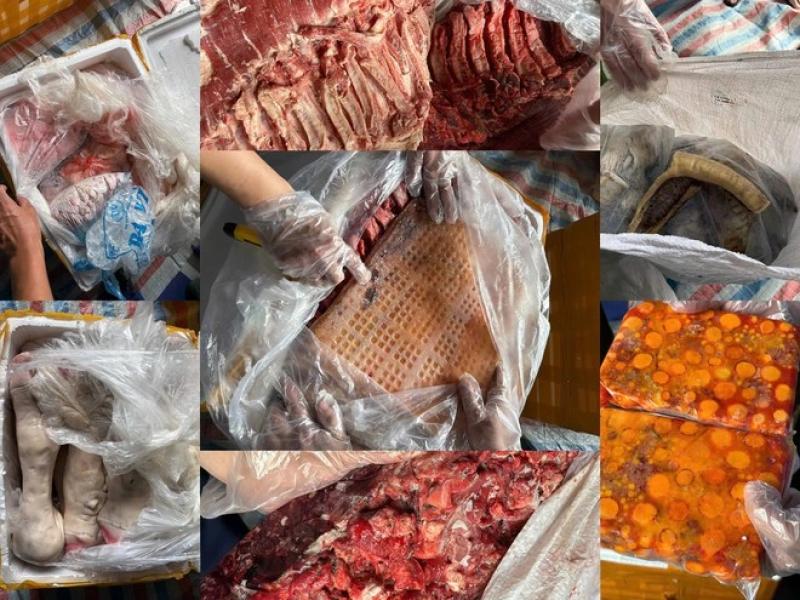 Công an tạm giữ 20 tấn nội tạng động vật bốc mùi, không rõ nguồn gốc- Ảnh 4. Công an tạm giữ 20 tấn nội tạng động vật bốc mùi, không rõ nguồn gốc- Ảnh 4.