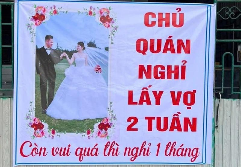 Tấm biển báo hỷ độc lạ của chủ tiệm bánh gây sốt cộng đồng mạng - Ảnh 1. Tấm biển báo hỷ độc lạ của chủ tiệm bánh gây sốt cộng đồng mạng - Ảnh 1.