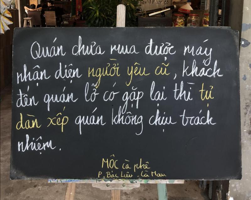 Quán cà phê miền Tây gây bão mạng với bảng thông báo 'mặn mà' có 1-0-2 - Ảnh 3. Quán cà phê miền Tây gây bão mạng với bảng thông báo 'mặn mà' có 1-0-2 - Ảnh 3.