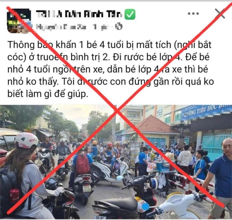 Thông tin bé trai 4 tuổi "nghi bắt cóc" trước cổng trường là sai sự thật - Ảnh 1.