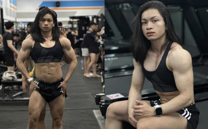 Cô gái cơ bắp cuồn cuộn truyền cảm hứng tập luyện thể hình - Ảnh 1.