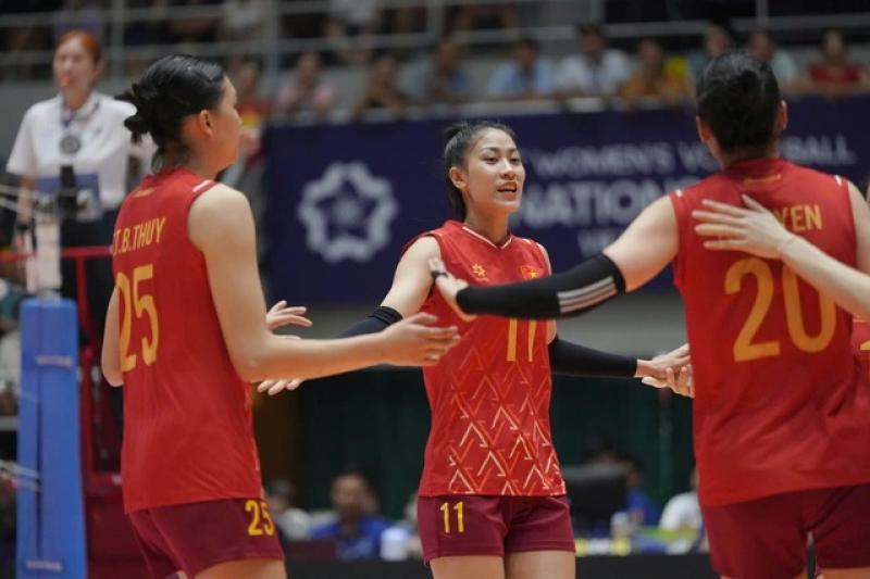 Bảng xếp hạng giải bóng chuyền AVC Nations Cup mới nhất: Chủ nhà độc chiếm ngôi đầu- Ảnh 1. Bảng xếp hạng giải bóng chuyền AVC Nations Cup mới nhất: Chủ nhà độc chiếm ngôi đầu- Ảnh 1.