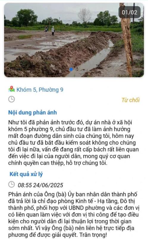 Cà Mau: Dân mất đường đi vì dự án nhà ở xã hội rào chắn - Ảnh 2.