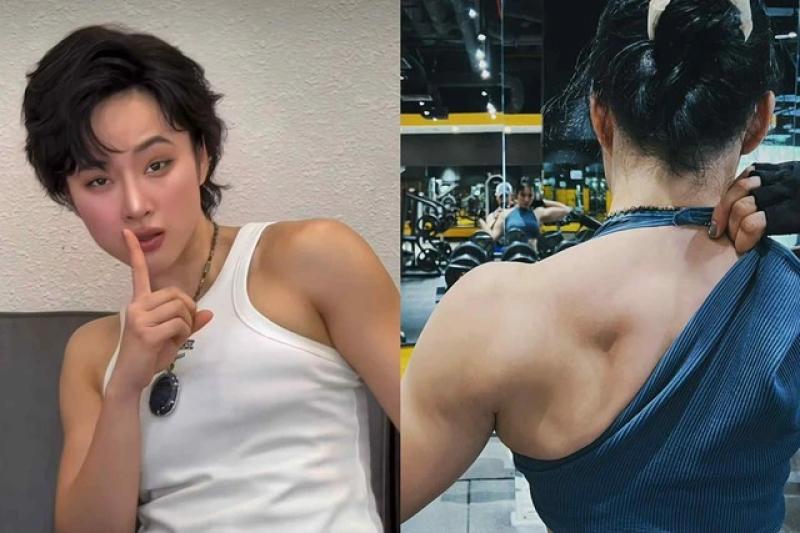 Hình ảnh Angela Phương Trinh khoe cơ bắp cuồn cuộn gây sốt mạng xã hội - Ảnh 1.