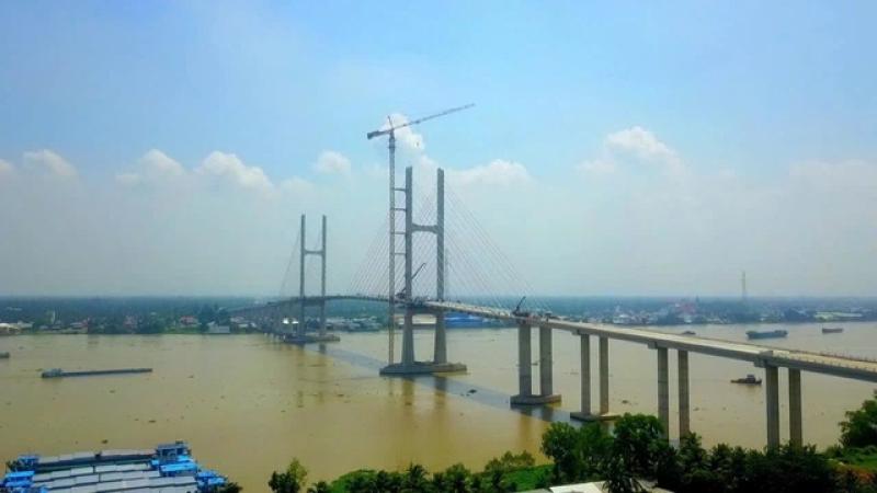 Cầu Rạch Miễu 2: Dự án hơn 6 . 800 Tỉ nối Tiền Giang và Bến Tre sắp hoàn thành - Ảnh 1. Cầu Rạch Miễu 2: Dự án hơn 6 . 800 Tỉ nối Tiền Giang và Bến Tre sắp hoàn thành - Ảnh 1.