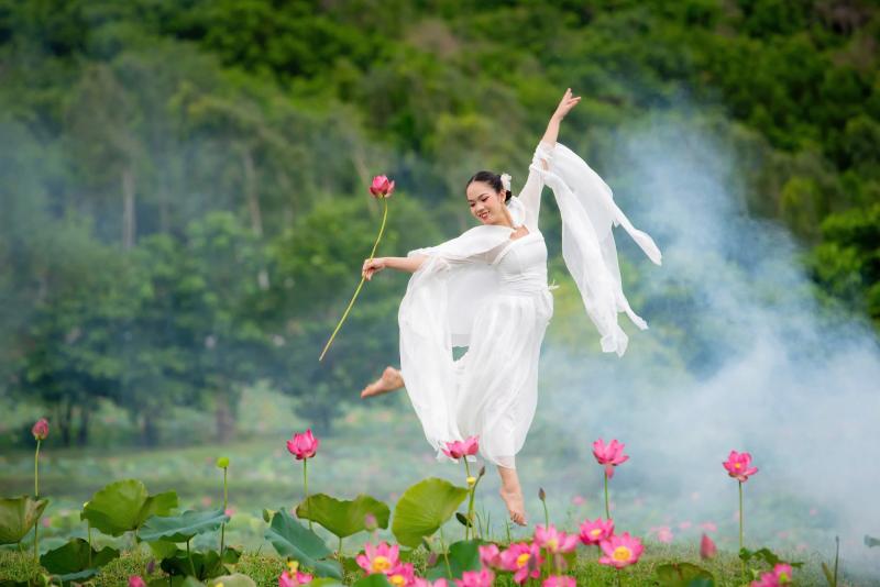 Chiêm ngưỡng cảnh đẹp đầy mê hoặc của đầm sen Trà Lý- Ảnh 9. Chiêm ngưỡng cảnh đẹp đầy mê hoặc của đầm sen Trà Lý- Ảnh 9.