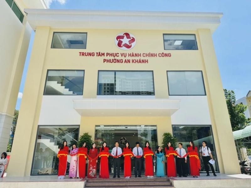 Trung tâm phục vụ hành chính công giải quyết 370 thủ tục tại phường An Khánh - Ảnh 1.