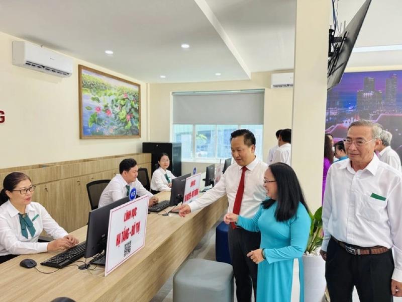 Trung tâm phục vụ hành chính công giải quyết 370 thủ tục tại phường An Khánh - Ảnh 3.