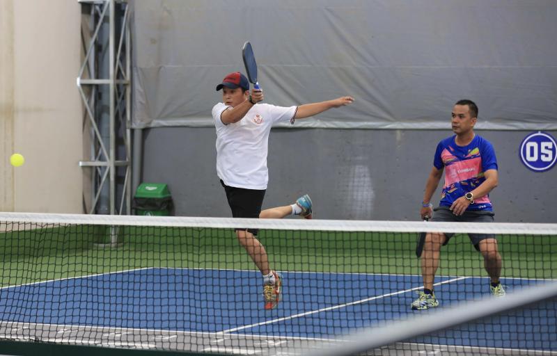 Tranh tài hấp dẫn tại giải pickleball 'Hội thao những người làm báo TP.HCM'- Ảnh 4. Tranh tài hấp dẫn tại giải pickleball 'Hội thao những người làm báo TP.HCM'- Ảnh 4.