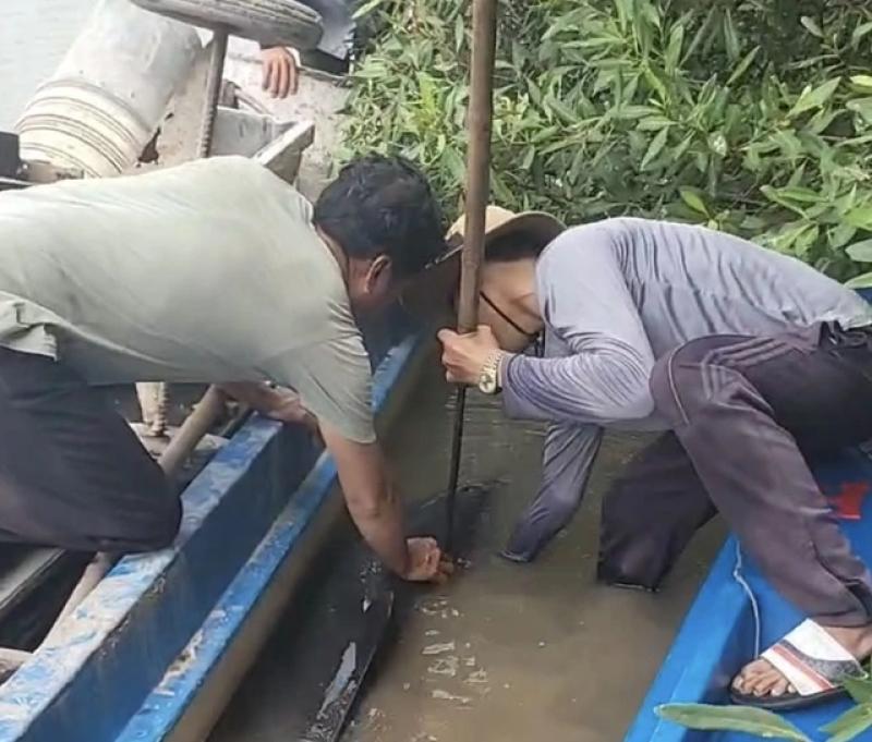 Ngư dân Cà Mau giải cứu cá heo bị chỉa đâm trên sông Gành Hào - Ảnh 2.