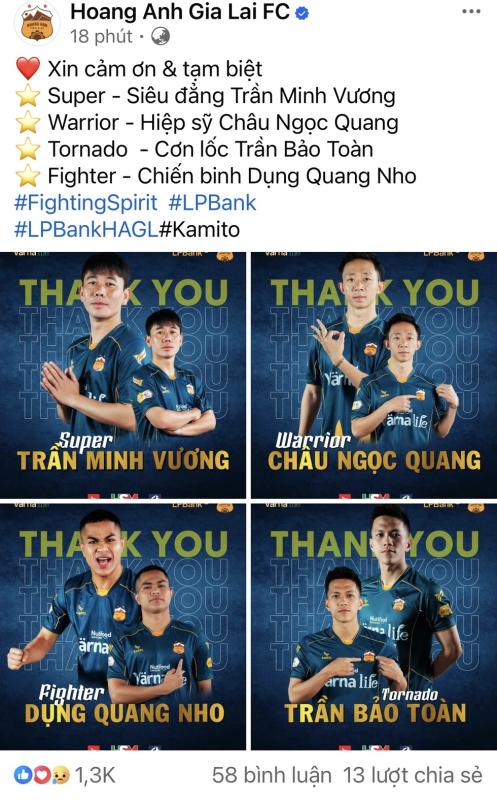 Minh Vương xúc động nghẹn ngào nói lý do chia tay HAGL, cảm ơn bầu Đức - Ảnh 1. Minh Vương xúc động nghẹn ngào nói lý do chia tay HAGL, cảm ơn bầu Đức - Ảnh 1.