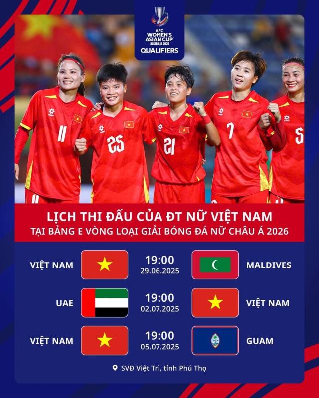 Lịch thi đấu đội tuyển nữ Việt Nam tại vòng loại châu Á: Phát độc quyền trên kênh nào?- Ảnh 5. Lịch thi đấu đội tuyển nữ Việt Nam tại vòng loại châu Á: Phát độc quyền trên kênh nào?- Ảnh 5.