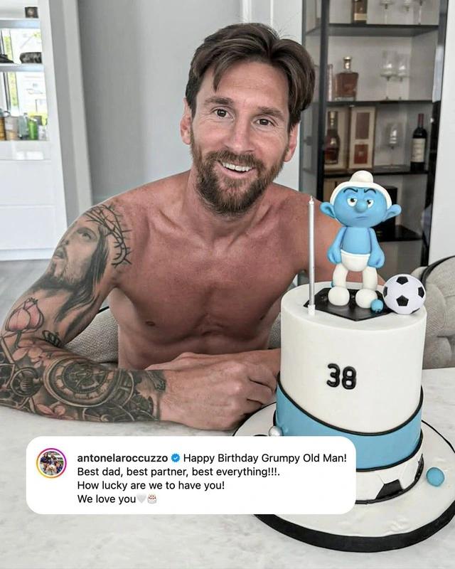 Vợ Messi đăng ảnh sinh nhật chồng theo phong cách… Xì Trum: Gây bão mạng giữa Club World Cup- Ảnh 1. Vợ Messi đăng ảnh sinh nhật chồng theo phong cách… Xì Trum: Gây bão mạng giữa Club World Cup- Ảnh 1.