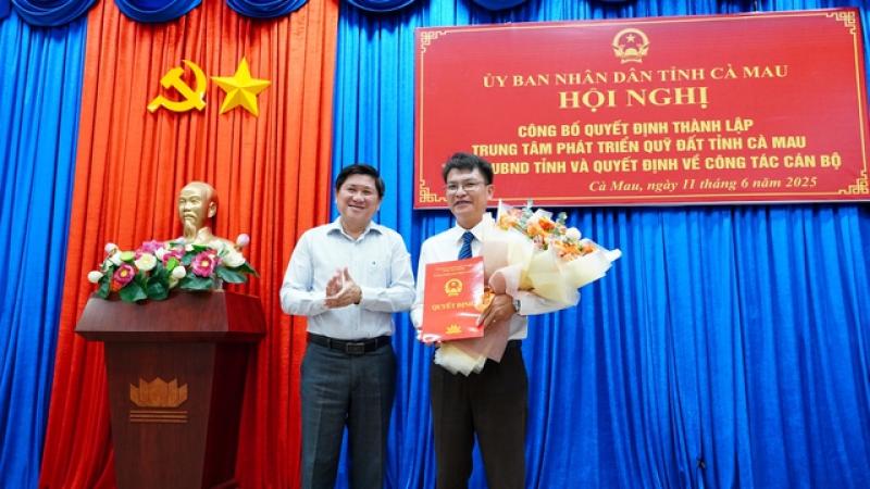 Cà Mau thành lập Trung tâm Phát triển quỹ đất trực thuộc UBND tỉnh- Ảnh 1. Cà Mau thành lập Trung tâm Phát triển quỹ đất trực thuộc UBND tỉnh- Ảnh 1.