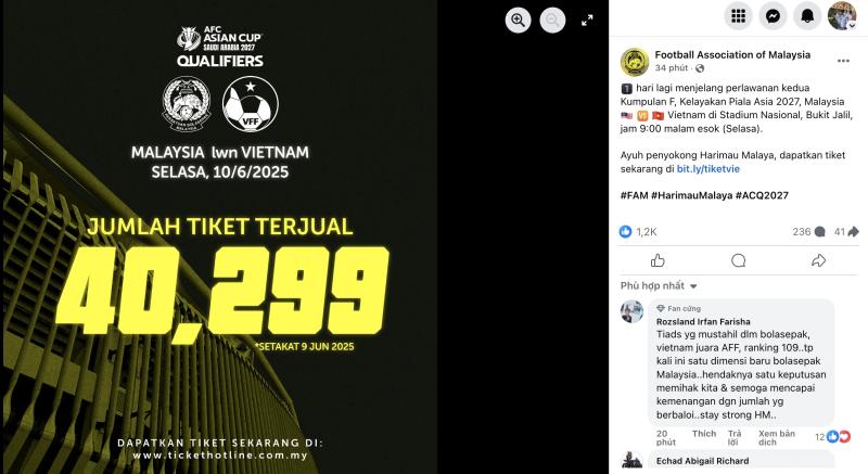 Đội tuyển Việt Nam tập cực vui trên ‘chảo lửa’, sân Bukit Jalil phản ứng kỳ lạ: Vé vẫn ế!- Ảnh 2. Đội tuyển Việt Nam tập cực vui trên ‘chảo lửa’, sân Bukit Jalil phản ứng kỳ lạ: Vé vẫn ế!- Ảnh 2.