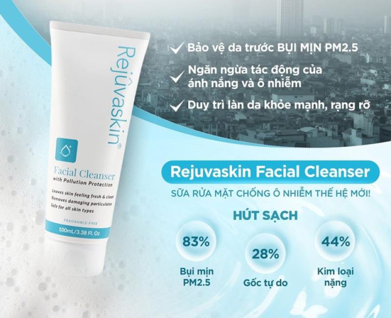 Rejuvaskin Facial Cleanser - Sữa rửa mặt chống ô nhiễm thế hệ mới!- Ảnh 1. Rejuvaskin Facial Cleanser - Sữa rửa mặt chống ô nhiễm thế hệ mới!- Ảnh 1.