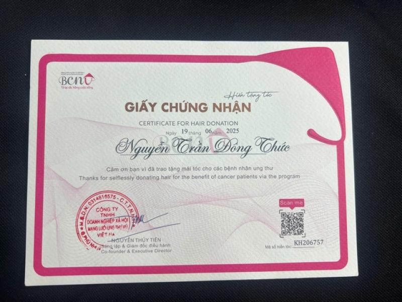Chàng trai hiến tóc dài 4 năm cho bệnh nhân ung thư tại TP . HCM - Ảnh 3. Chàng trai hiến tóc dài 4 năm cho bệnh nhân ung thư tại TP . HCM - Ảnh 3.