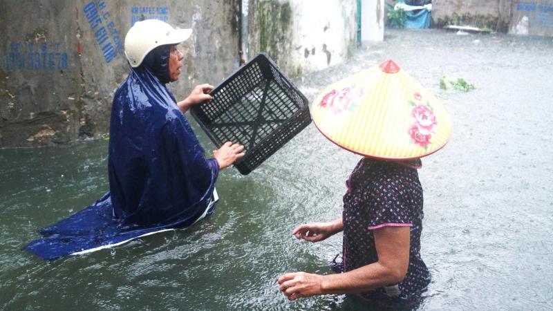 Bão số 3: Thanh Hóa nhiều nơi ngập sâu - Ảnh 1.