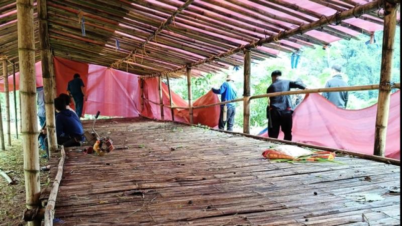 Xã biên giới ở Thanh Hóa dựng lán để sơ tán dân- Ảnh 3. Xã biên giới ở Thanh Hóa dựng lán để sơ tán dân- Ảnh 3.