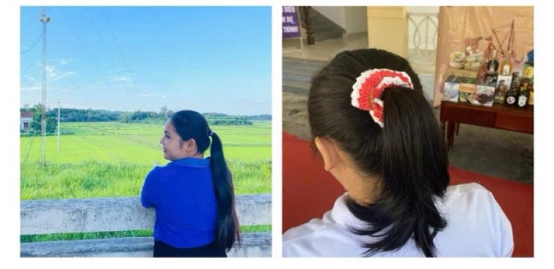 - Ảnh 1. Hiến tóc cho bệnh nhân ung thư: Mỗi búi tóc là một món quà của lòng nhân ái - Ảnh 1.