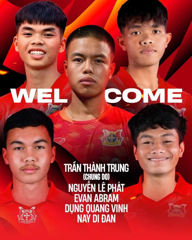 Ninh Bình công bố 5 tân binh ‘trẻ măng’: Làn gió mới làm mát V-League- Ảnh 1. Ninh Bình công bố 5 tân binh ‘trẻ măng’: Làn gió mới làm mát V-League- Ảnh 1.