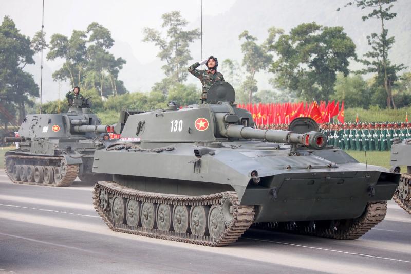 Dàn xe tăng, tên lửa hợp luyện chuẩn bị cho lễ diễu binh Quốc khánh 2.9 - Ảnh 5.