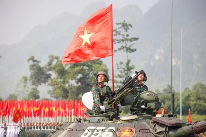 Dàn xe tăng, tên lửa hợp luyện chuẩn bị cho lễ diễu binh Quốc khánh 2.9 - Ảnh 4.
