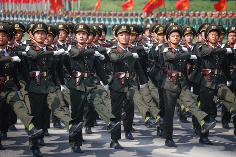 Mãn nhãn buổi diễu binh 15 . 000 Chiến sĩ công an và quân đội hợp luyện - Ảnh 25. Mãn nhãn buổi diễu binh 15 . 000 Chiến sĩ công an và quân đội hợp luyện - Ảnh 25.