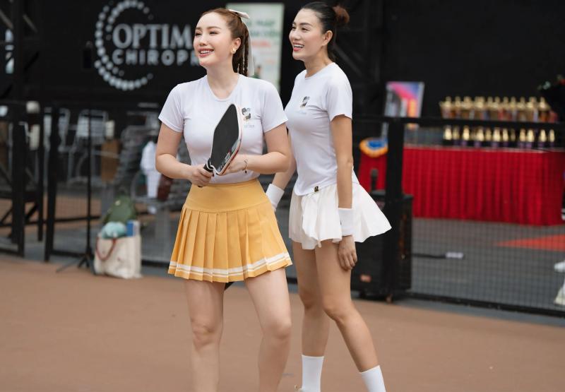 Bảo Thy khoe dáng gợi cảm tham gia tranh giải pickleball - Ảnh 6.