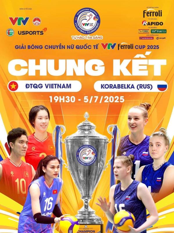 Lịch thi đấu Việt Nam-Nga hôm nay: Chung kết 'trong mơ' giải bóng chuyền nữ quốc tế VTV Cup- Ảnh 1. Lịch thi đấu Việt Nam-Nga hôm nay: Chung kết 'trong mơ' giải bóng chuyền nữ quốc tế VTV Cup- Ảnh 1.