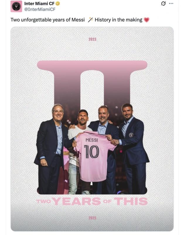 Inter Miami đăng thông điệp rất thú vị về Messi, hợp đồng gia hạn sắp công bố- Ảnh 1. Inter Miami đăng thông điệp rất thú vị về Messi, hợp đồng gia hạn sắp công bố- Ảnh 1.