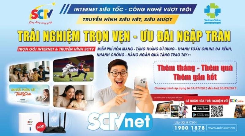 SCTV tung ưu đãi quý 3/2025: 'Ai cũng có quà' - Ảnh 1.