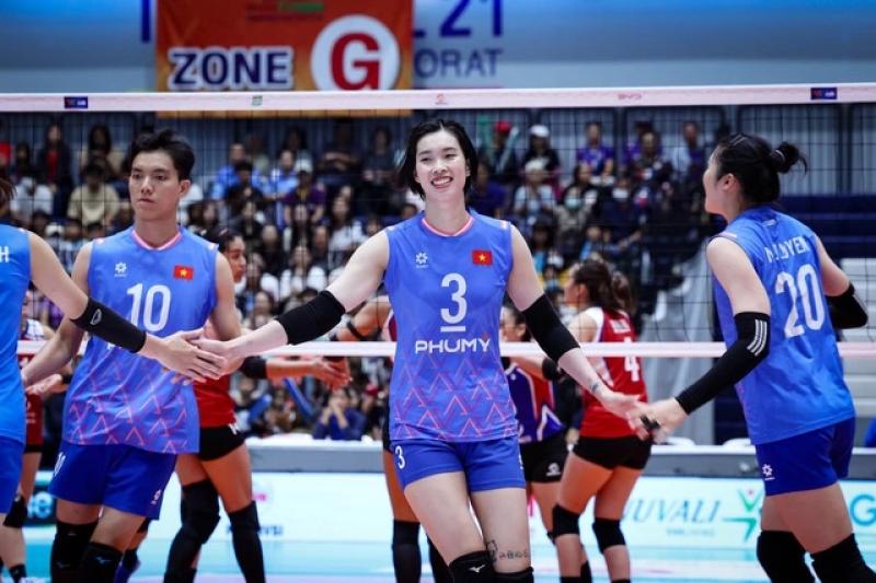Bóng chuyền nữ Việt Nam lỡ cơ hội vô địch SEA V.League: Thua ngược Thái Lan quá đáng tiếc- Ảnh 2. Bóng chuyền nữ Việt Nam lỡ cơ hội vô địch SEA V.League: Thua ngược Thái Lan quá đáng tiếc- Ảnh 2.