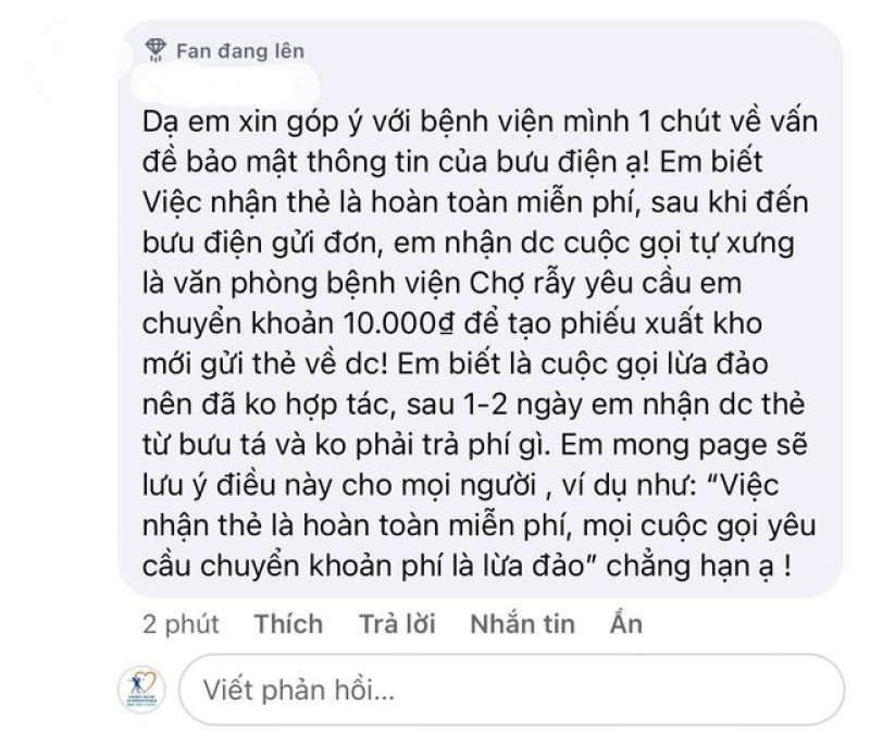 Bệnh viện lớn ở TP.HCM bị mạo danh để lừa đảo từ thiện- Ảnh 3. Bệnh viện lớn ở TP.HCM bị mạo danh để lừa đảo từ thiện- Ảnh 3.