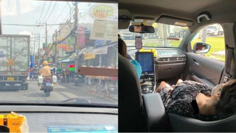 Nữ tài xế taxi được CSGT TP.HCM mở đường chở thai phụ vỡ ối đi cấp cứu - Ảnh 2.