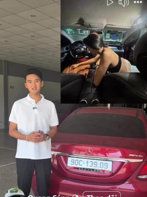 Công an làm việc với 3 thanh niên dàn dựng clip trên chiếc Mercedes C300- Ảnh 2. Công an làm việc với 3 thanh niên dàn dựng clip trên chiếc Mercedes C300- Ảnh 2.