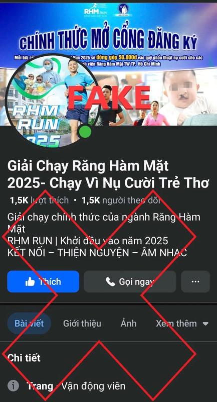 Giả mạo giải chạy “Răng hàm mặt Run” của Bệnh viện Răng hàm mặt Trung ương TP.HCM- Ảnh 2. Giả mạo giải chạy “Răng hàm mặt Run” của Bệnh viện Răng hàm mặt Trung ương TP.HCM- Ảnh 2.