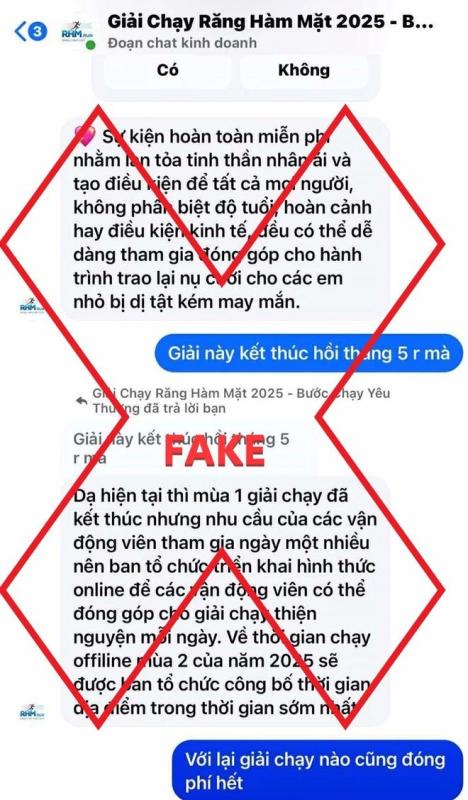 Giả mạo giải chạy “Răng hàm mặt Run” của Bệnh viện Răng hàm mặt Trung ương TP.HCM- Ảnh 4. Giả mạo giải chạy “Răng hàm mặt Run” của Bệnh viện Răng hàm mặt Trung ương TP.HCM- Ảnh 4.
