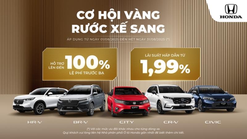 Honda tung loạt chương trình khuyến mãi tháng 8.2025 và hỗ trợ đổi xe chính hãng - Ảnh 3.