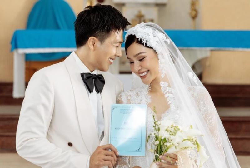 Người mẫu Lê Thu Trang kết hôn cùng diễn viên 'Chị Mười Ba' - Ảnh 1.